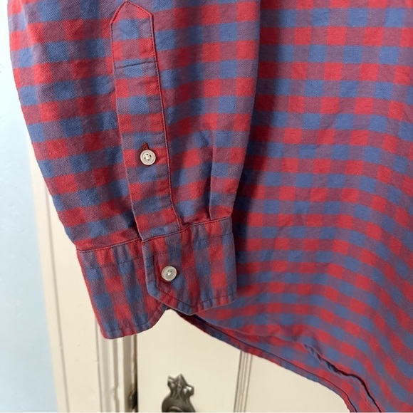 Cremieux Classics Shirt Button Down Plaid Long Sleeve Red & Blue Cotton Size XXL - Picture 5 of 10